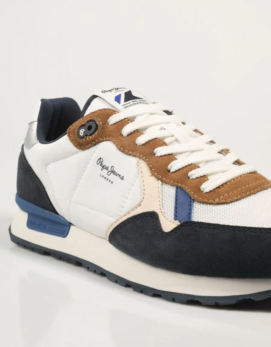  sneakers PEPE JEANS Brit Mix M - Pms40006 en White 84683