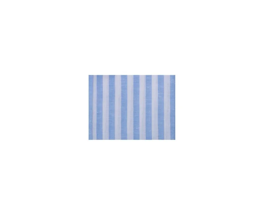 Soft Bleu & White striped cotton linen shirt - SIMONIN