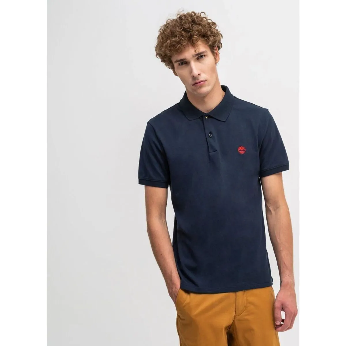 TB0A2DJE - SLEEVE STRETCH POLO-4331 DARK SAPPHIRE