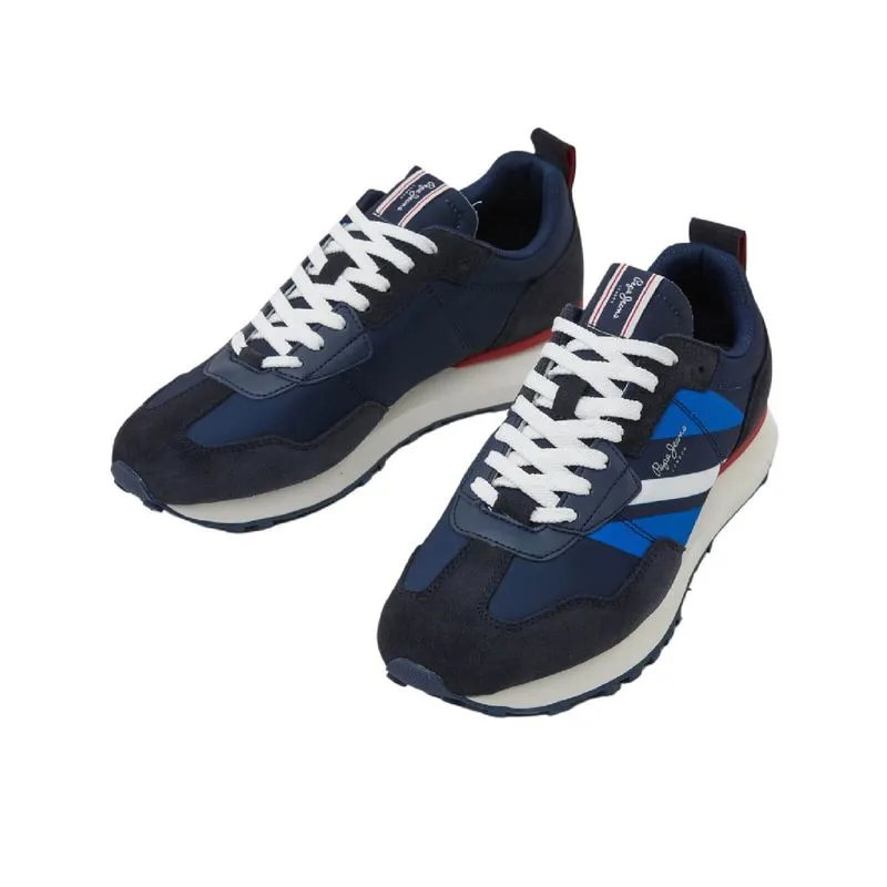 Tenis Pepe Jeans Hombre Foster Man Print Azul