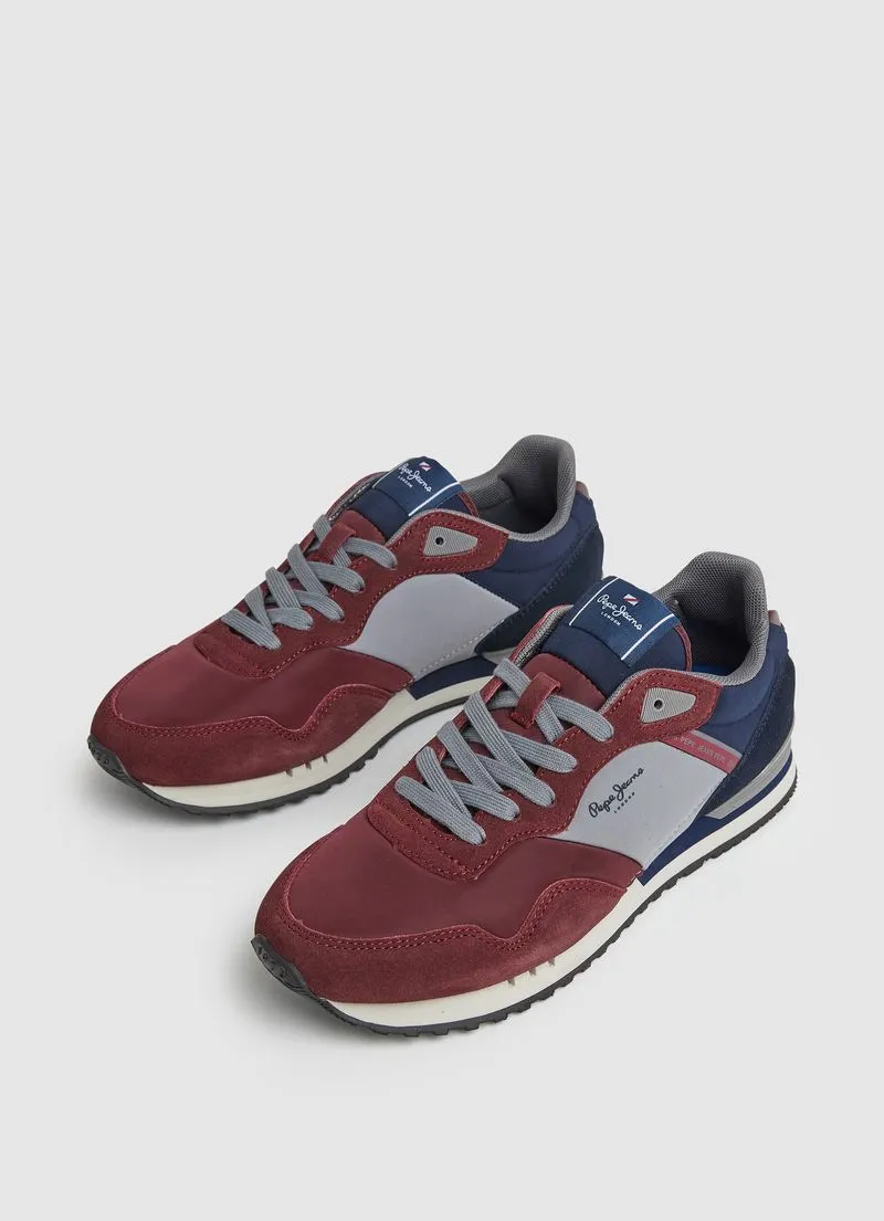 Tenis Pepe Jeans Hombre London Awake M Color Rojo Burgo