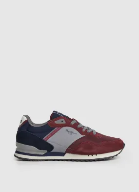 Tenis Pepe Jeans Hombre London Awake M Color Rojo Burgo