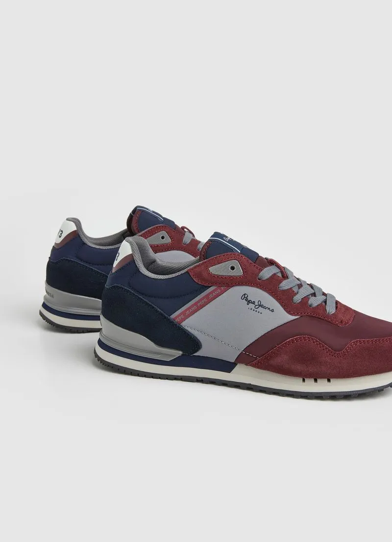 Tenis Pepe Jeans Hombre London Awake M Color Rojo Burgo