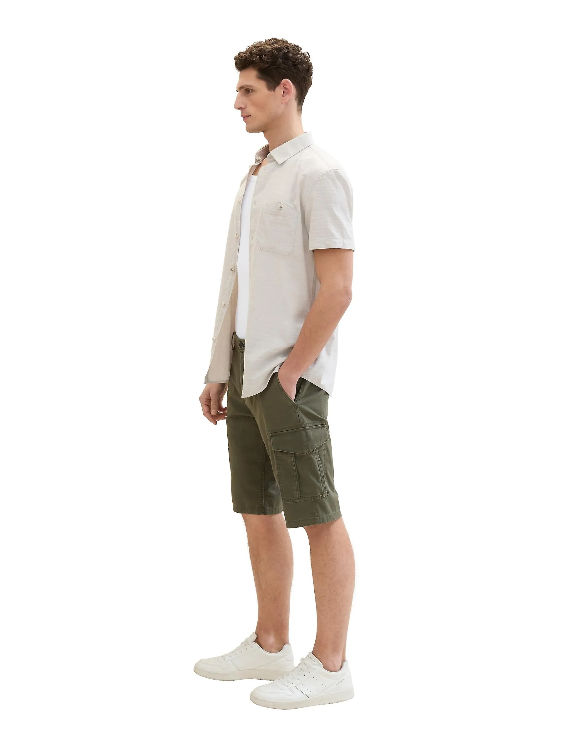 TOM TAILOR Herren Shorts Cargo Bermudas Mid Waist regular Fit Pants Sommer Hose