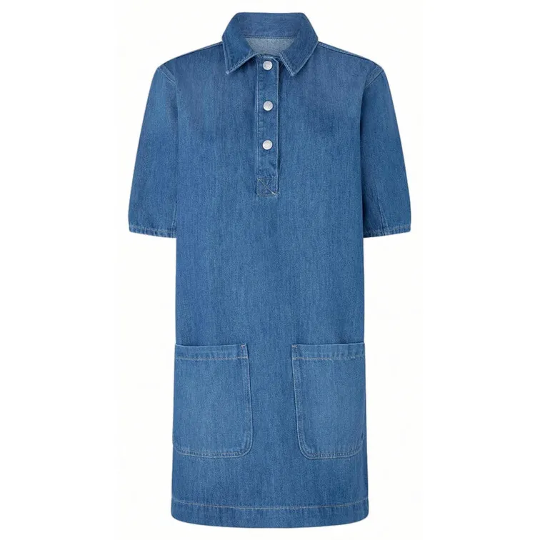 VESTIDO CORTO DENIM FIT REGULAR MUJER PEPE JEANS