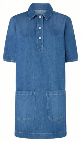 VESTIDO CORTO DENIM FIT REGULAR MUJER PEPE JEANS