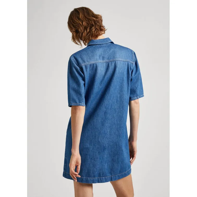 VESTIDO CORTO DENIM FIT REGULAR MUJER PEPE JEANS