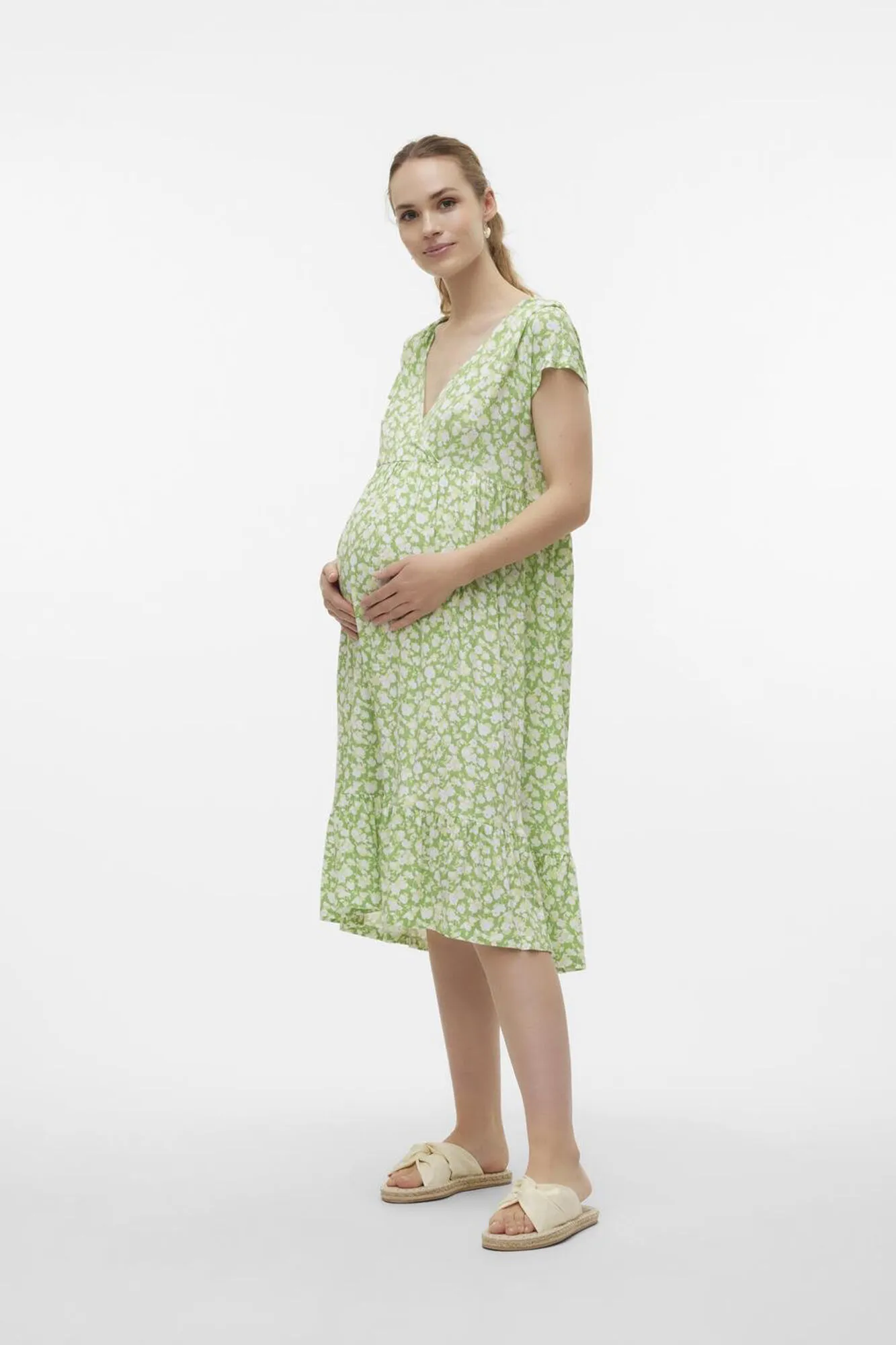 Vestido midi maternity y lactancia 