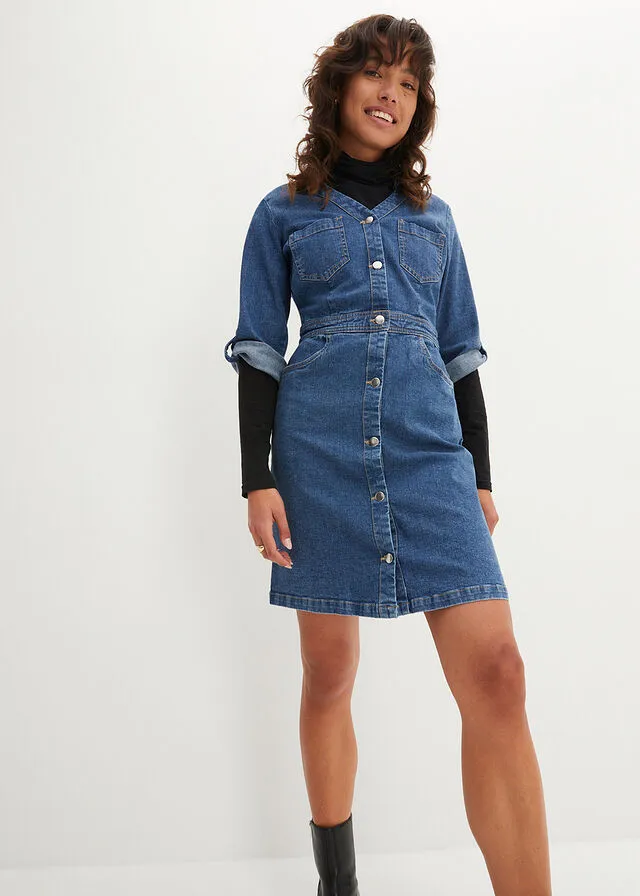 Vestido vaquero Denim desgastado