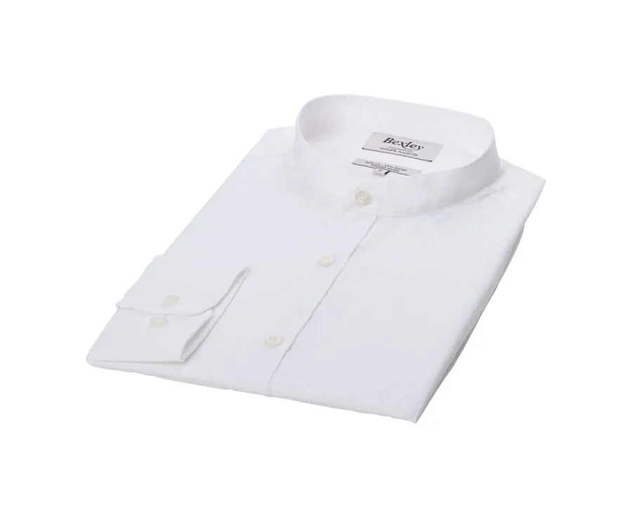  White Chambray cotton linen shirt - ELIBERT