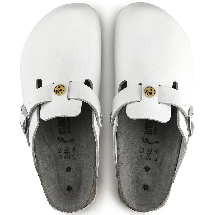 Zueco Birkenstock Boston ESD NL White - Horma estrecha